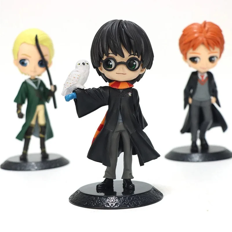 Harry Potter Q Posket Serie Version Rolle Draco Malfoy Hermine Actionfigur Anime Sammelpuppen für Kinder Weihnachtsspielzeug