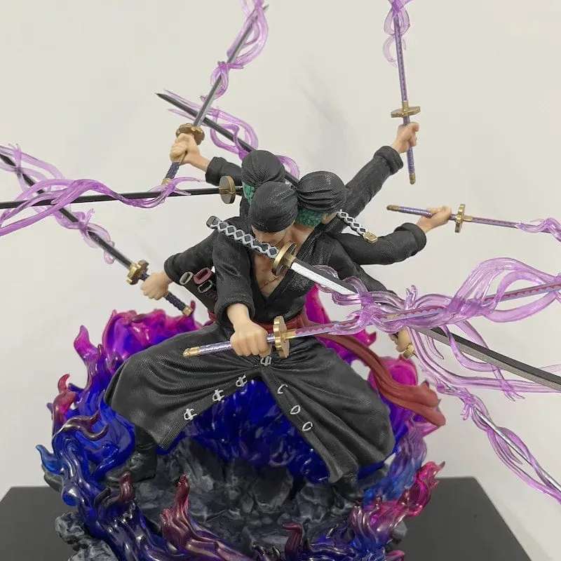 40 cm Anime One Piece Zoro Figur Wano Onigashima 9 Schwerter Stil Action Figur PVC Statue Modell Sammlerstück Dekoration Spielzeug Geschenk