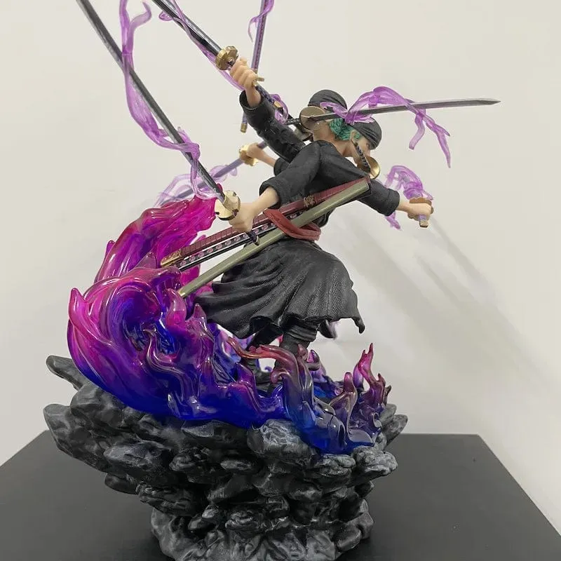 40 cm Anime One Piece Zoro Figur Wano Onigashima 9 Schwerter Stil Action Figur PVC Statue Modell Sammlerstück Dekoration Spielzeug Geschenk