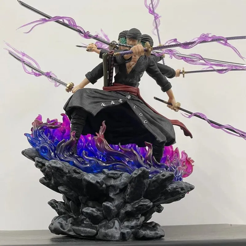 40 cm Anime One Piece Zoro Figur Wano Onigashima 9 Schwerter Stil Action Figur PVC Statue Modell Sammlerstück Dekoration Spielzeug Geschenk