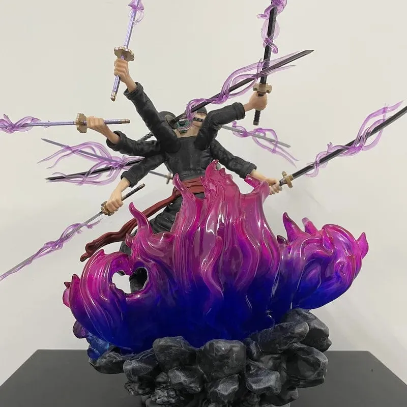 40 cm Anime One Piece Zoro Figur Wano Onigashima 9 Schwerter Stil Action Figur PVC Statue Modell Sammlerstück Dekoration Spielzeug Geschenk