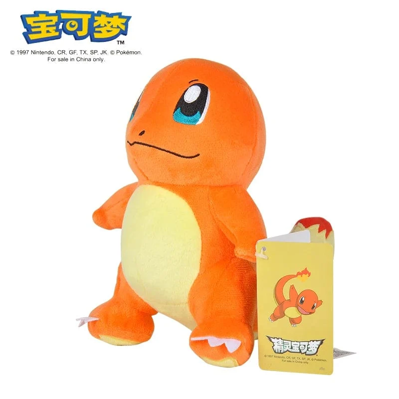 Original Pokemon Plüsch Spielzeug Pikachu Charizard Bulbasaur Jenny Schildkröte Anime Puppe Kinder Geburtstag Weihnachten Geschenk