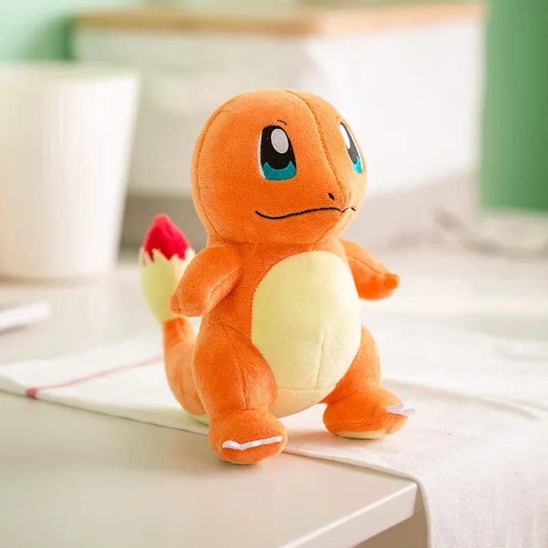 Original Pokemon Plüsch Spielzeug Pikachu Charizard Bulbasaur Jenny Schildkröte Anime Puppe Kinder Geburtstag Weihnachten Geschenk