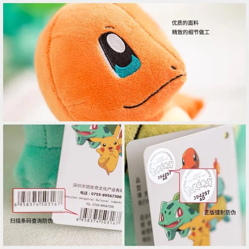Original Pokemon Plüsch Spielzeug Pikachu Charizard Bulbasaur Jenny Schildkröte Anime Puppe Kinder Geburtstag Weihnachten Geschenk