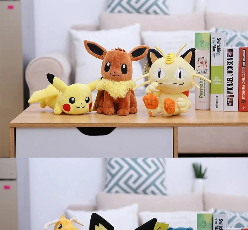 Original Pokemon Plüsch Spielzeug Pikachu Charizard Bulbasaur Jenny Schildkröte Anime Puppe Kinder Geburtstag Weihnachten Geschenk