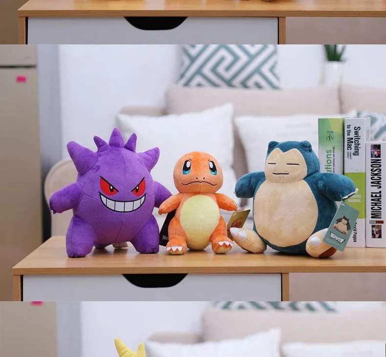 Original Pokemon Plüsch Spielzeug Pikachu Charizard Bulbasaur Jenny Schildkröte Anime Puppe Kinder Geburtstag Weihnachten Geschenk
