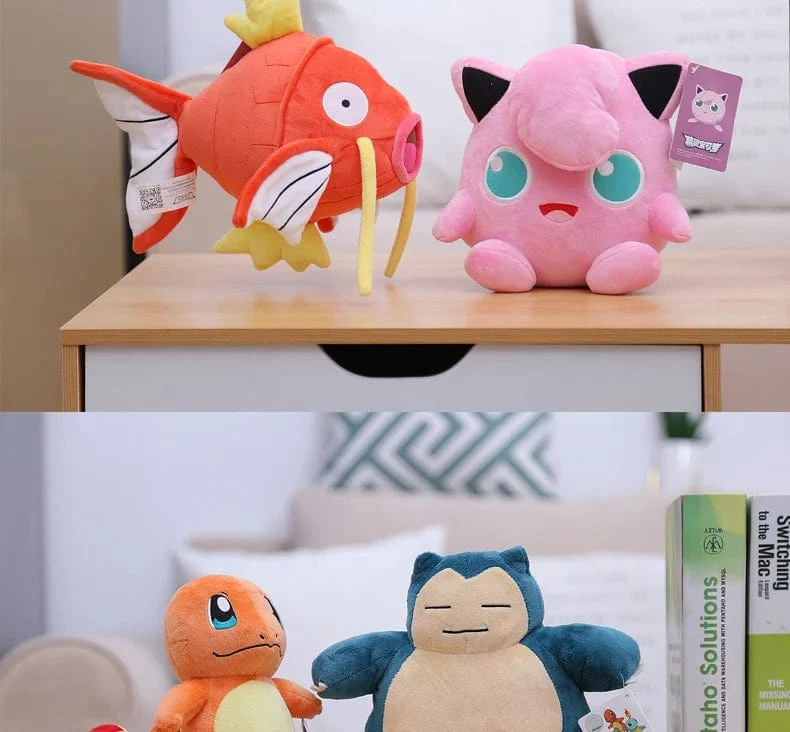 Original Pokemon Plüsch Spielzeug Pikachu Charizard Bulbasaur Jenny Schildkröte Anime Puppe Kinder Geburtstag Weihnachten Geschenk