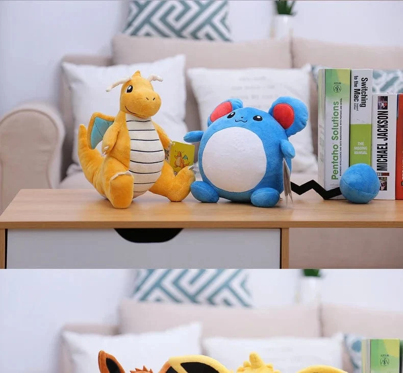Original Pokemon Plüsch Spielzeug Pikachu Charizard Bulbasaur Jenny Schildkröte Anime Puppe Kinder Geburtstag Weihnachten Geschenk