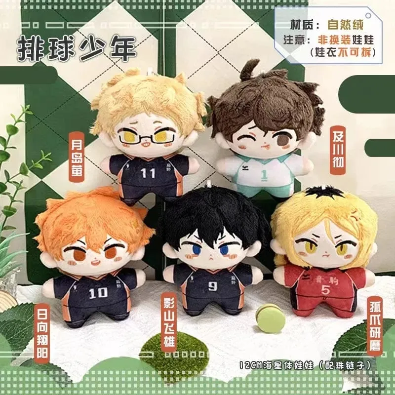 Haikyuu Volleyball Plüschpuppe Oikawa Tobio Kageyama Shoyo Hinata Kei Tsukishima Kozume Kenma Mini Stofftiere Anhänger Kinder Geschenk
