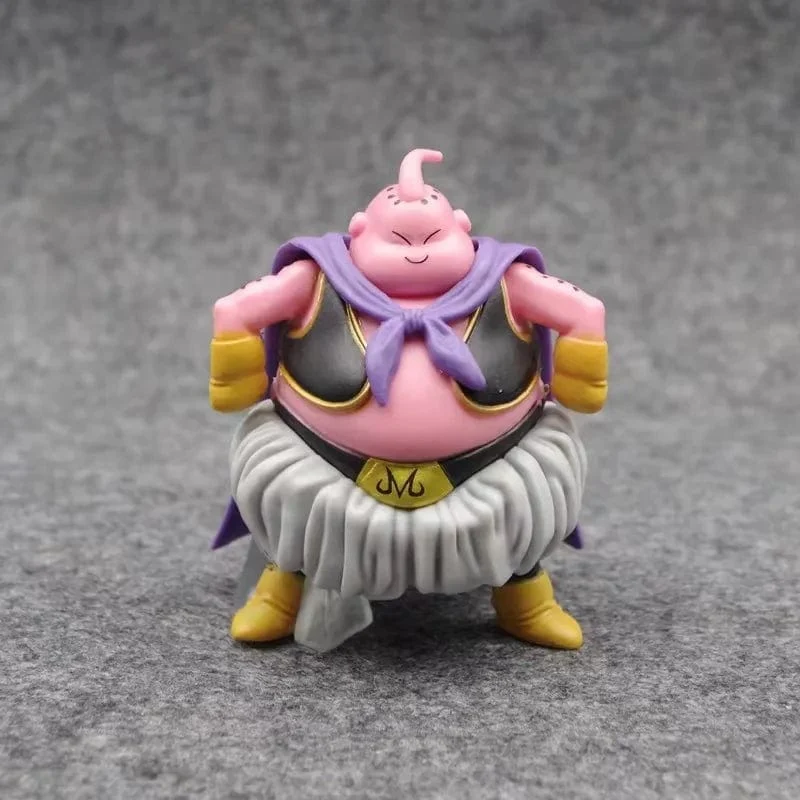 Bandai 8 cm Anime Dragon Ball Goku Buu Figur Fat Super Buu Figur PVC Action-figuren Statue Modell Puppe Sammlung Spielzeug geschenk Kind