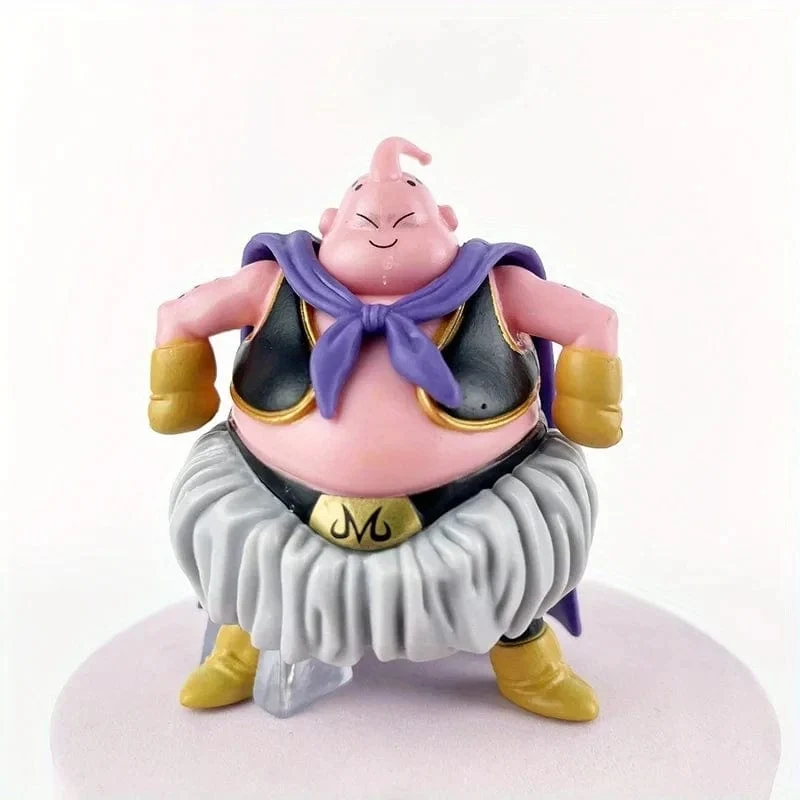 Bandai 8 cm Anime Dragon Ball Goku Buu Figur Fat Super Buu Figur PVC Action-figuren Statue Modell Puppe Sammlung Spielzeug geschenk Kind
