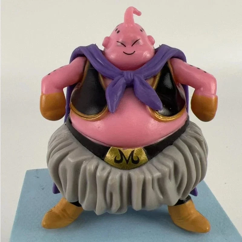 Bandai 8 cm Anime Dragon Ball Goku Buu Figur Fat Super Buu Figur PVC Action-figuren Statue Modell Puppe Sammlung Spielzeug geschenk Kind