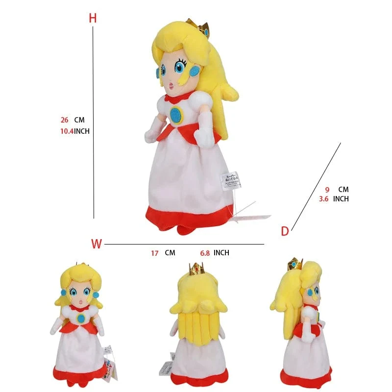 Mario Prinzessin Peach Daisy Toadette Rosalina Pauline Baby Prinzessin Spielzeug Mario Plüsch Stofftier Puppe Geburtstagsgeschenke