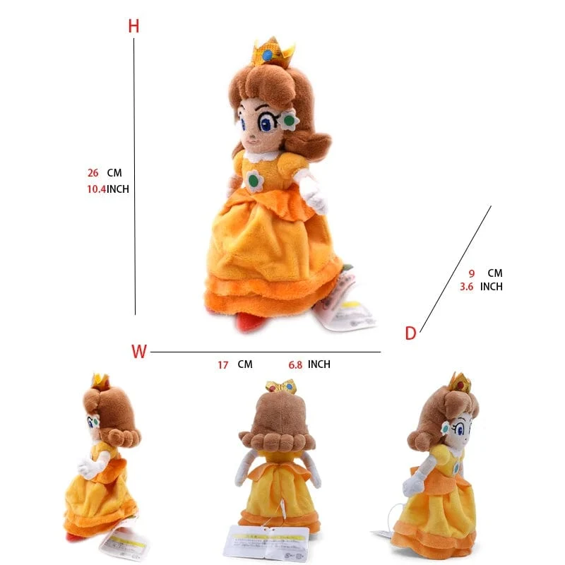 Mario Prinzessin Peach Daisy Toadette Rosalina Pauline Baby Prinzessin Spielzeug Mario Plüsch Stofftier Puppe Geburtstagsgeschenke