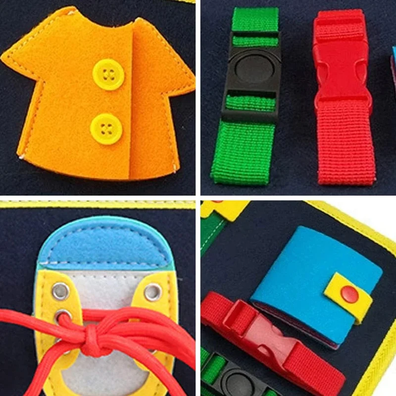 Busy Board Montessori-Spielzeug für Kleinkinder, sensorisches Spielzeug, Vorschullernen, pädagogische Reiseaktivitäten für Jungen, Feinmotorik