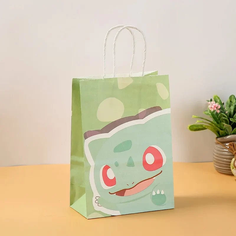 12 Teile/satz Neue Pokemon Pikachu Party Supplies Geschenk Tasche flache tasche Kinder Cartoon Thema Glücklich Geburtstag Candy Tasche Spielzeug Liefert