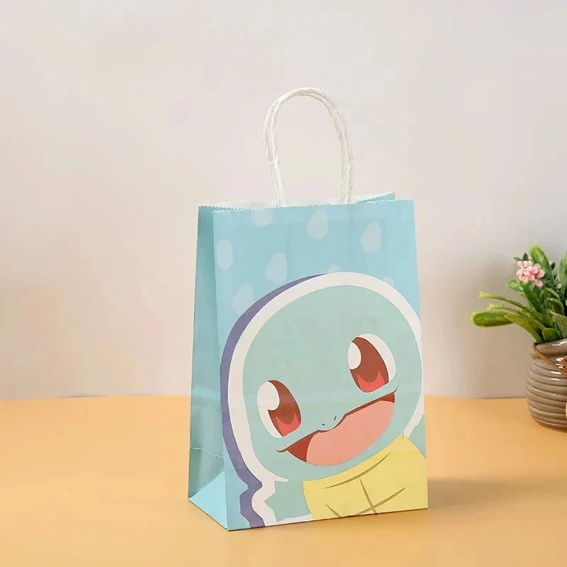 12 Teile/satz Neue Pokemon Pikachu Party Supplies Geschenk Tasche flache tasche Kinder Cartoon Thema Glücklich Geburtstag Candy Tasche Spielzeug Liefert