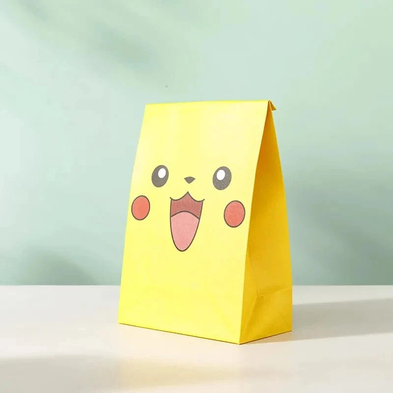12 Teile/satz Neue Pokemon Pikachu Party Supplies Geschenk Tasche flache tasche Kinder Cartoon Thema Glücklich Geburtstag Candy Tasche Spielzeug Liefert