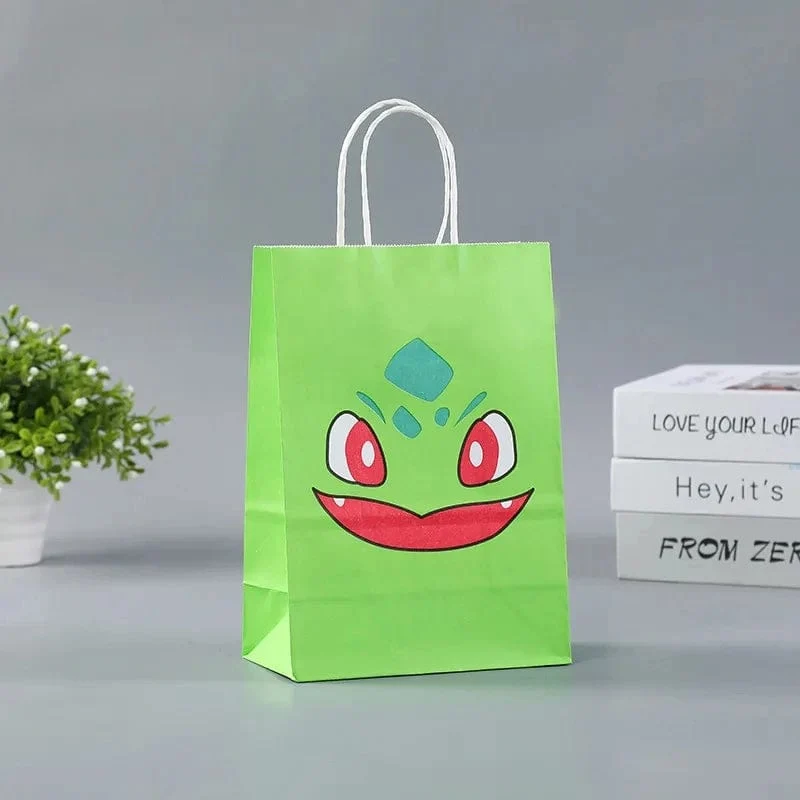 12 Teile/satz Neue Pokemon Pikachu Party Supplies Geschenk Tasche flache tasche Kinder Cartoon Thema Glücklich Geburtstag Candy Tasche Spielzeug Liefert