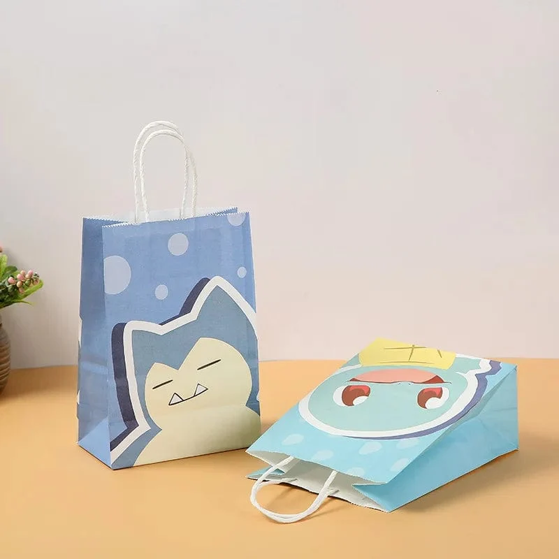 12 Teile/satz Neue Pokemon Pikachu Party Supplies Geschenk Tasche flache tasche Kinder Cartoon Thema Glücklich Geburtstag Candy Tasche Spielzeug Liefert