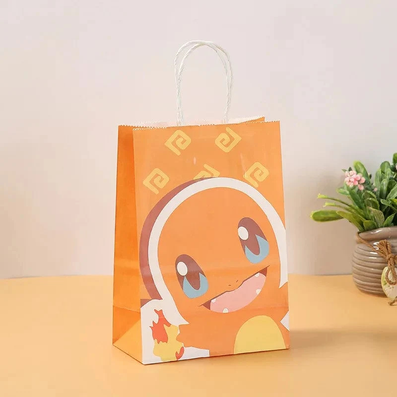 12 Teile/satz Neue Pokemon Pikachu Party Supplies Geschenk Tasche flache tasche Kinder Cartoon Thema Glücklich Geburtstag Candy Tasche Spielzeug Liefert