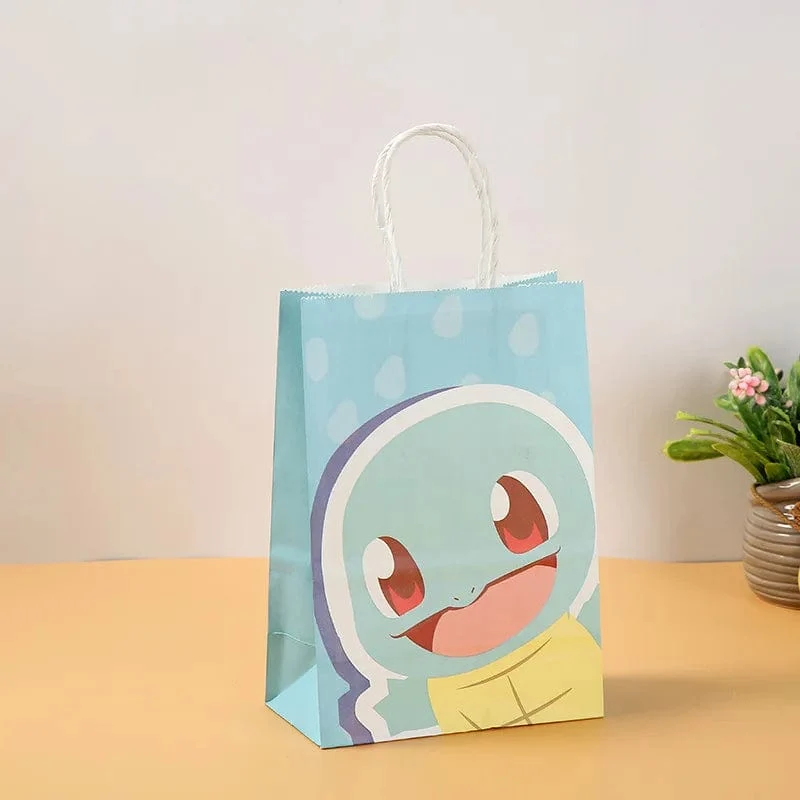 12 Teile/satz Neue Pokemon Pikachu Party Supplies Geschenk Tasche flache tasche Kinder Cartoon Thema Glücklich Geburtstag Candy Tasche Spielzeug Liefert