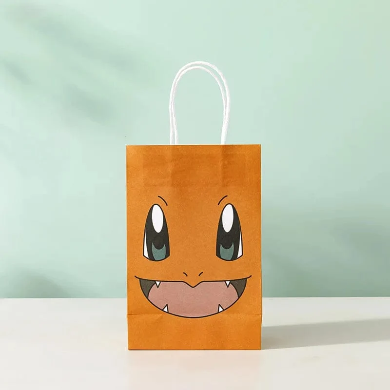 12 Teile/satz Neue Pokemon Pikachu Party Supplies Geschenk Tasche flache tasche Kinder Cartoon Thema Glücklich Geburtstag Candy Tasche Spielzeug Liefert
