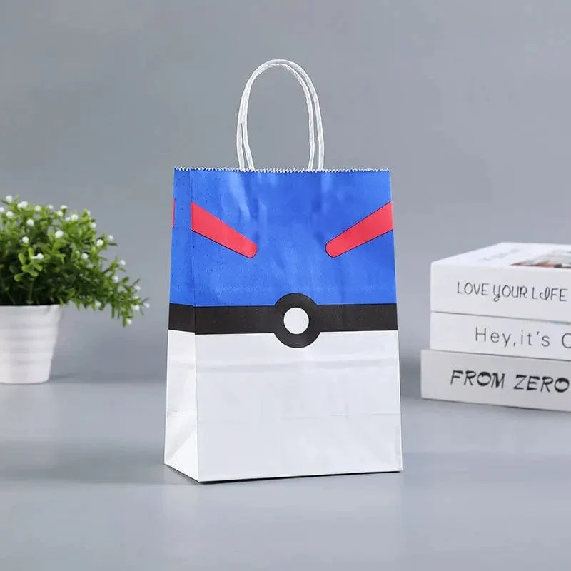 12 Teile/satz Neue Pokemon Pikachu Party Supplies Geschenk Tasche flache tasche Kinder Cartoon Thema Glücklich Geburtstag Candy Tasche Spielzeug Liefert