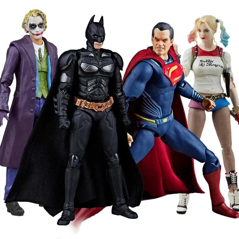 DC Originals Justice League Figur Superman Batman Wonder Woman Aquaman Mera Anime Figuren Sammlermodelle Spielzeug Geschenk