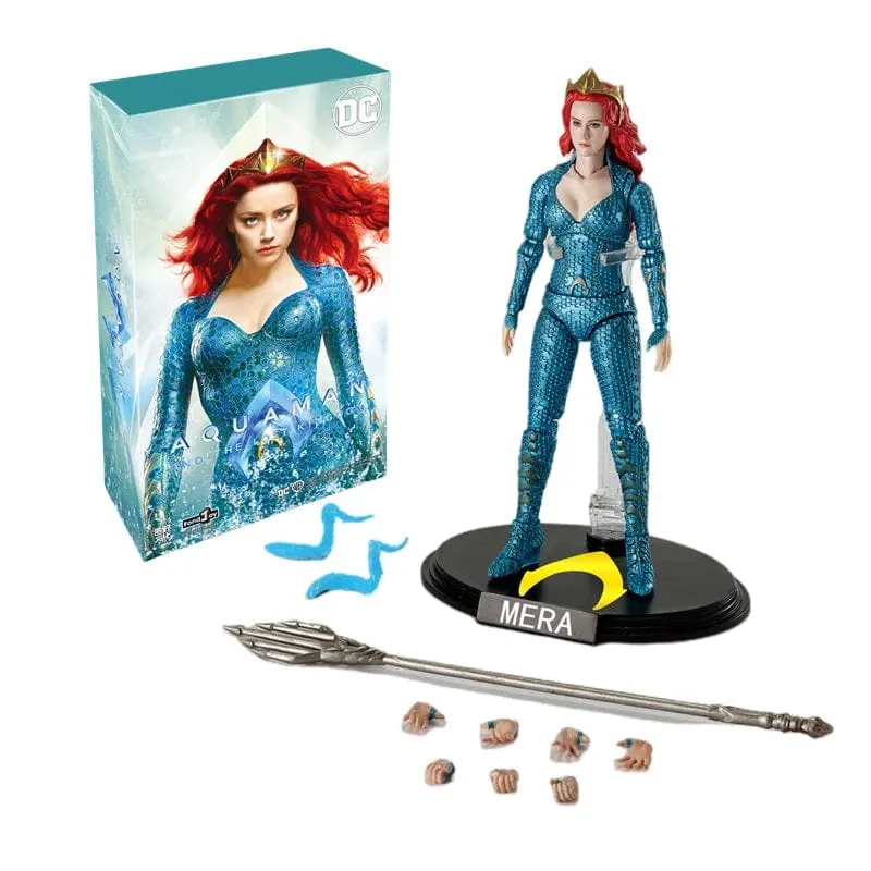 DC Originals Justice League Figur Superman Batman Wonder Woman Aquaman Mera Anime Figuren Sammlermodelle Spielzeug Geschenk