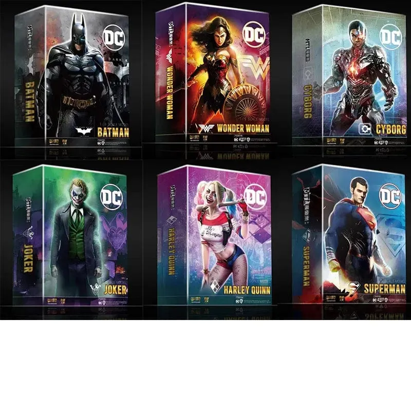 DC Originals Justice League Figur Superman Batman Wonder Woman Aquaman Mera Anime Figuren Sammlermodelle Spielzeug Geschenk