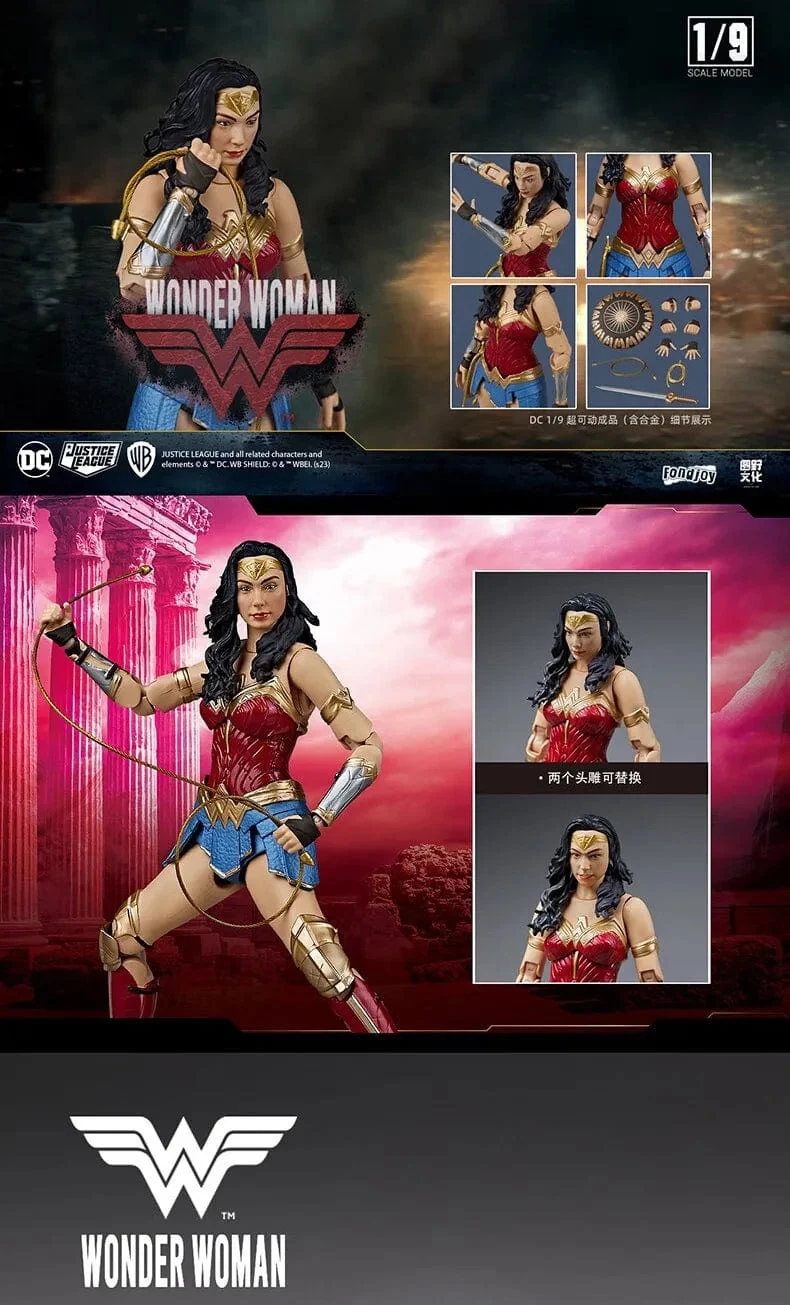 DC Originals Justice League Figur Superman Batman Wonder Woman Aquaman Mera Anime Figuren Sammlermodelle Spielzeug Geschenk