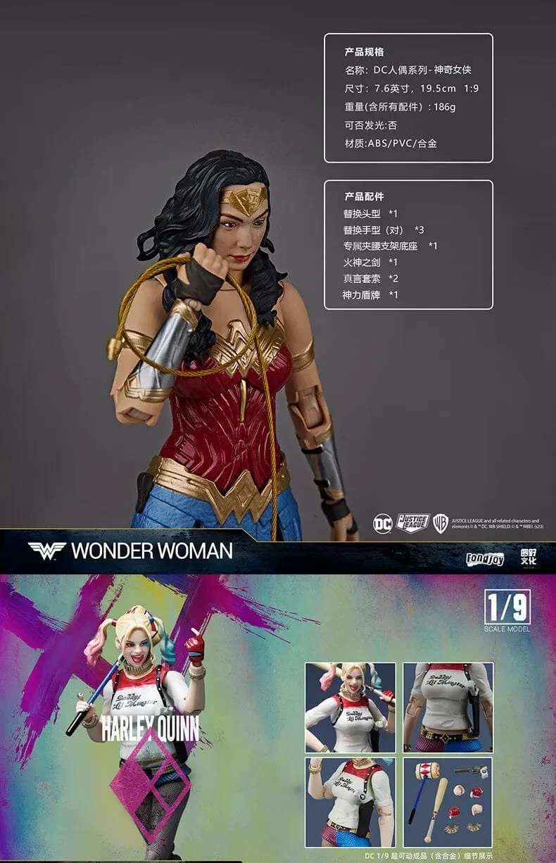 DC Originals Justice League Figur Superman Batman Wonder Woman Aquaman Mera Anime Figuren Sammlermodelle Spielzeug Geschenk