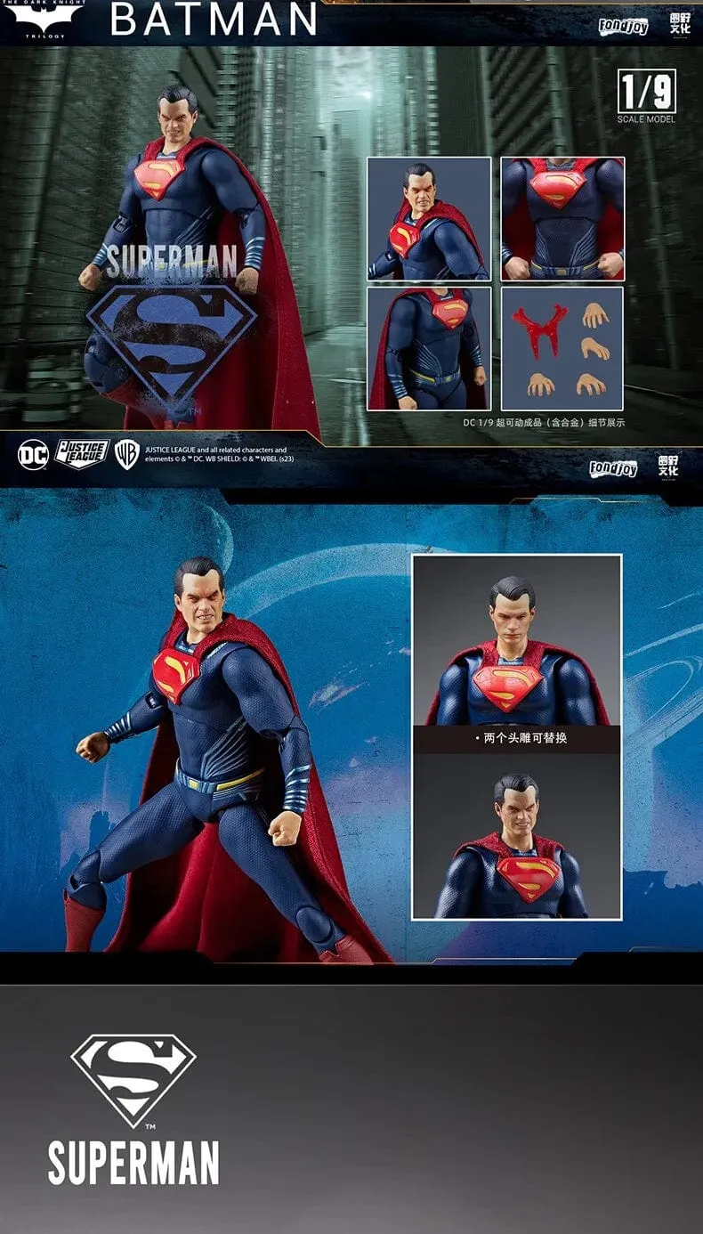 DC Originals Justice League Figur Superman Batman Wonder Woman Aquaman Mera Anime Figuren Sammlermodelle Spielzeug Geschenk
