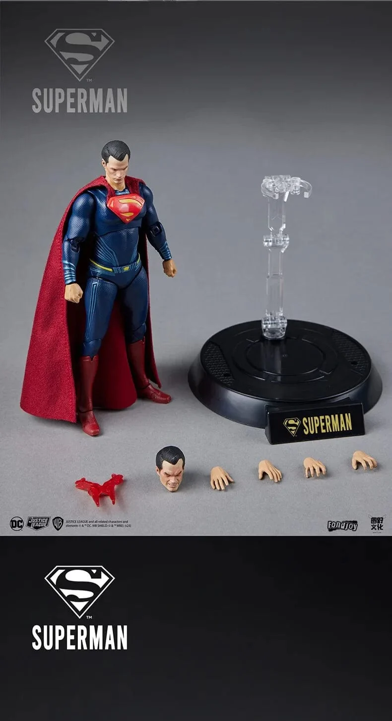 DC Originals Justice League Figur Superman Batman Wonder Woman Aquaman Mera Anime Figuren Sammlermodelle Spielzeug Geschenk