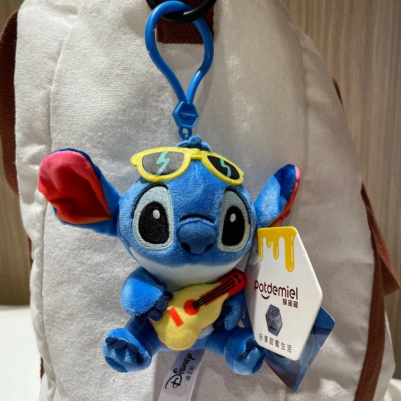 Original Disney Toy Story Stich Kawaii Winnie Lotso Plüsch Puppe Cartoon Gefüllte Anime Keychain Anhänger Band Spielzeug Geschenk Für Kinder