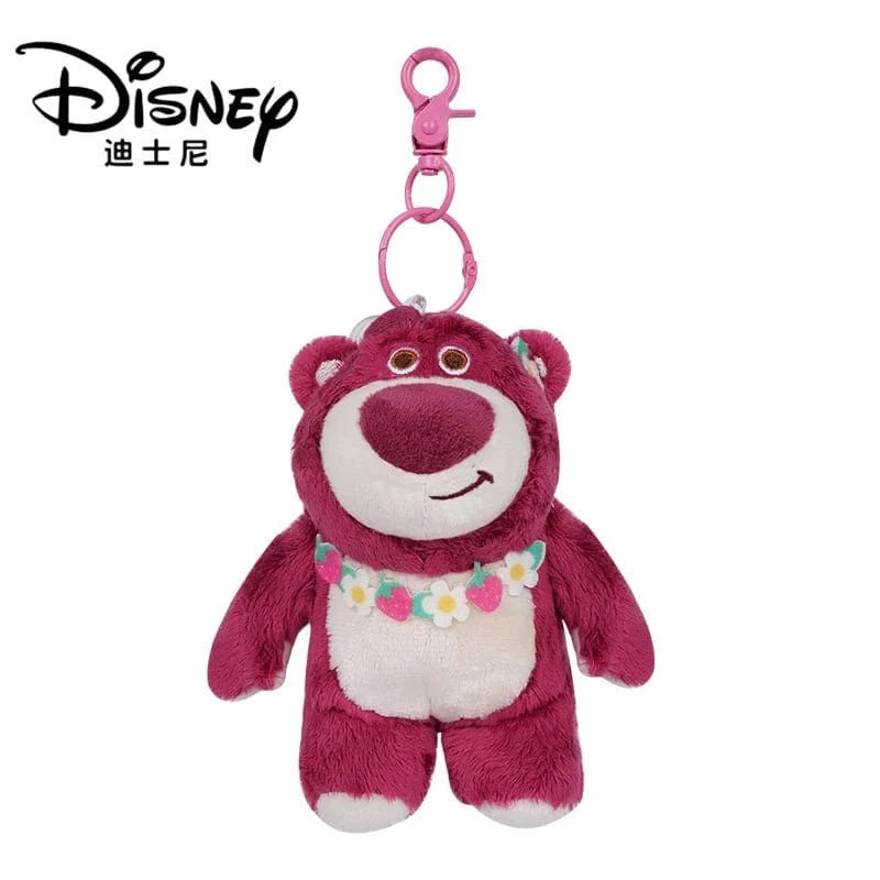 Original Disney Toy Story Stich Kawaii Winnie Lotso Plüsch Puppe Cartoon Gefüllte Anime Keychain Anhänger Band Spielzeug Geschenk Für Kinder