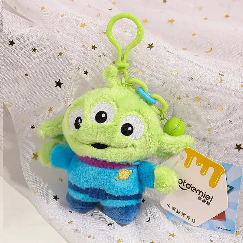 Original Disney Toy Story Stich Kawaii Winnie Lotso Plüsch Puppe Cartoon Gefüllte Anime Keychain Anhänger Band Spielzeug Geschenk Für Kinder