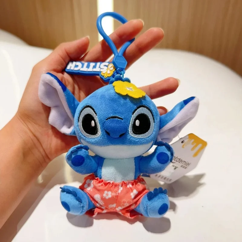 Original Disney Toy Story Stich Kawaii Winnie Lotso Plüsch Puppe Cartoon Gefüllte Anime Keychain Anhänger Band Spielzeug Geschenk Für Kinder