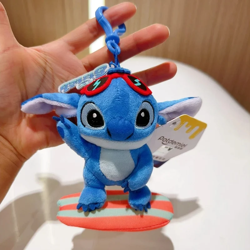 Original Disney Toy Story Stich Kawaii Winnie Lotso Plüsch Puppe Cartoon Gefüllte Anime Keychain Anhänger Band Spielzeug Geschenk Für Kinder