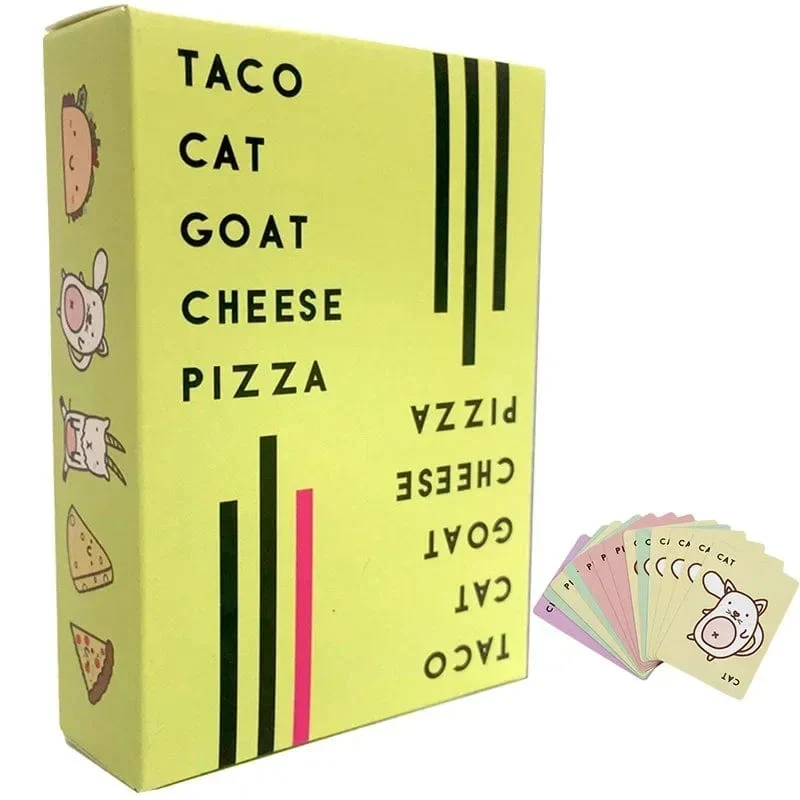 TC Cat Goat Chee Piza Spielkarten Weihnachtsmann Kekse Elfe Süßigkeiten Brettspiel Lustige Spiele für Paare 2-8 Personen Freunde Partyspiele