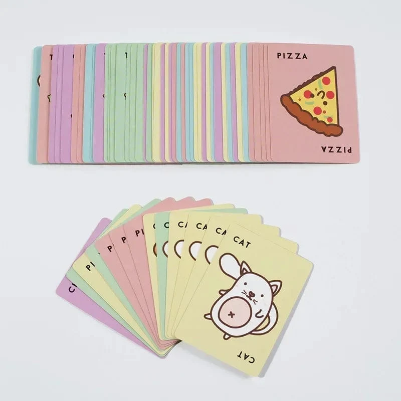 TC Cat Goat Chee Piza Spielkarten Weihnachtsmann Kekse Elfe Süßigkeiten Brettspiel Lustige Spiele für Paare 2-8 Personen Freunde Partyspiele