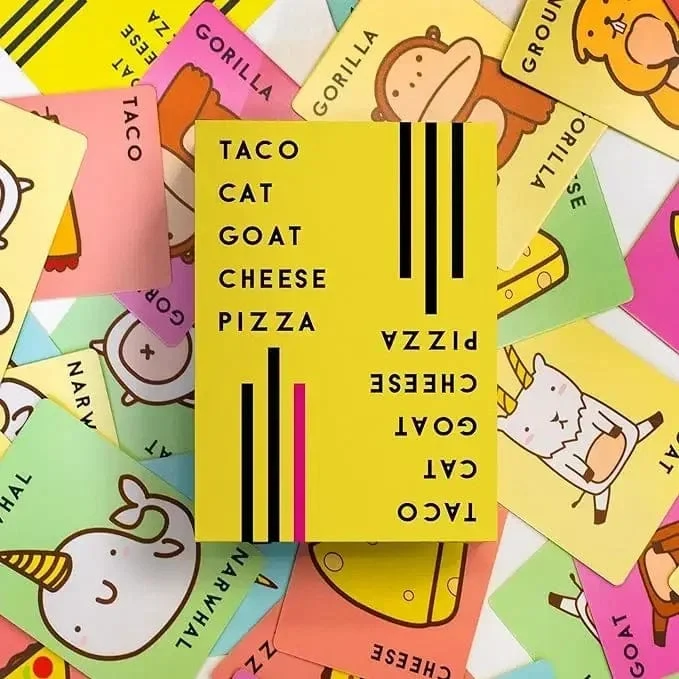 TC Cat Goat Chee Piza Spielkarten Weihnachtsmann Kekse Elfe Süßigkeiten Brettspiel Lustige Spiele für Paare 2-8 Personen Freunde Partyspiele