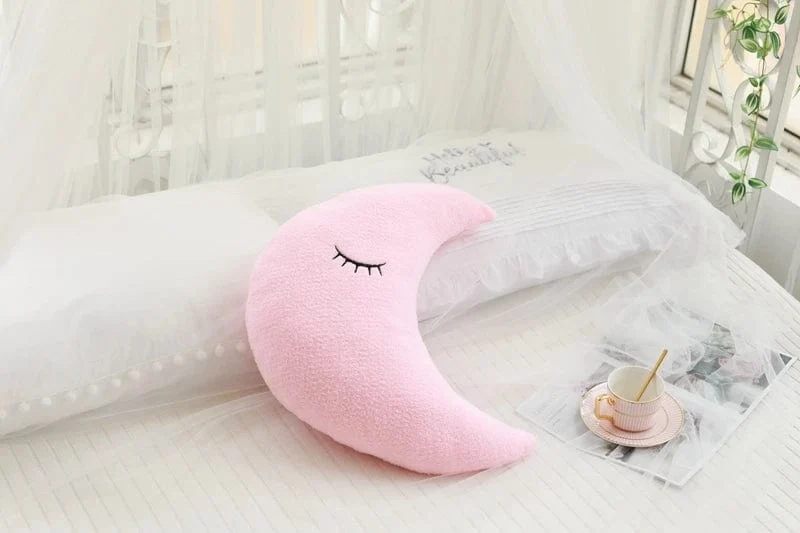 Neue Gefüllte Wolke Mond Sterne Regentropfen Plüsch Kissen Weiche Kissen Spielzeug Für Kinder Baby Kinder Mädchen Weihnachten Geschenk Zimmer Auto Dekor