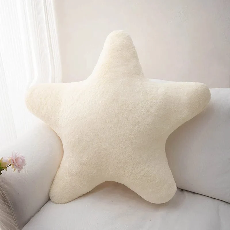 Sternförmiges Kissen, dekoratives Sternkissen für das Bett, weiches Plüsch-Wurfkissen, süßes Kissen, Plüschkissen für Kinderzimmer, Wohnzimmer