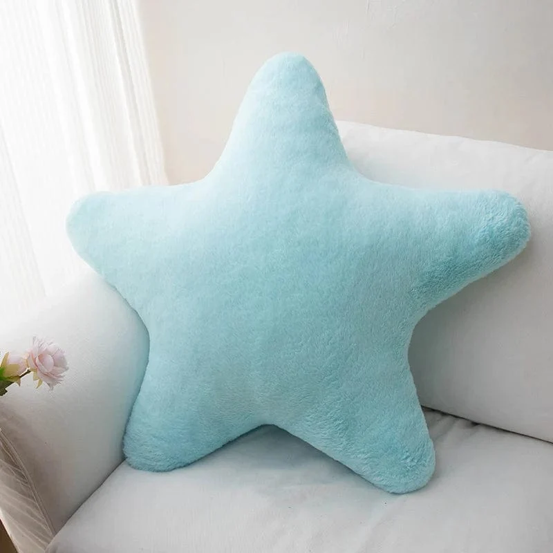Sternförmiges Kissen, dekoratives Sternkissen für das Bett, weiches Plüsch-Wurfkissen, süßes Kissen, Plüschkissen für Kinderzimmer, Wohnzimmer