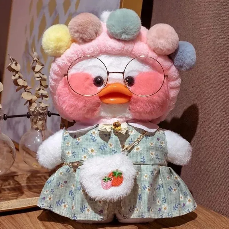 30 cm süßes Lalafanfan gelbe süße Enten gefülltes Stofftier Kawaii beruhigendes Spielzeug Tierpuppen Kissen für Mädchen Kinder Geburtstagsgeschenke