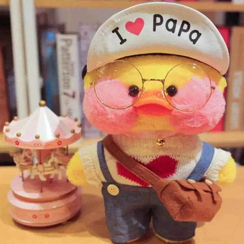 30 cm süßes Lalafanfan gelbe süße Enten gefülltes Stofftier Kawaii beruhigendes Spielzeug Tierpuppen Kissen für Mädchen Kinder Geburtstagsgeschenke