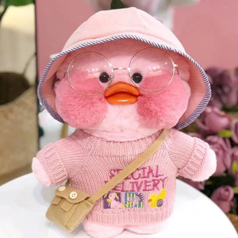 30 cm süßes Lalafanfan gelbe süße Enten gefülltes Stofftier Kawaii beruhigendes Spielzeug Tierpuppen Kissen für Mädchen Kinder Geburtstagsgeschenke