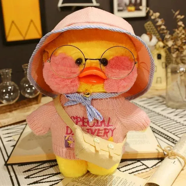 30 cm süßes Lalafanfan gelbe süße Enten gefülltes Stofftier Kawaii beruhigendes Spielzeug Tierpuppen Kissen für Mädchen Kinder Geburtstagsgeschenke